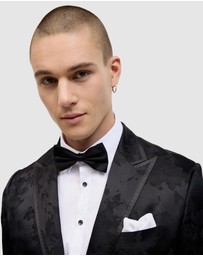Politix - Matheson Jacquard Black Tie Tuxedo