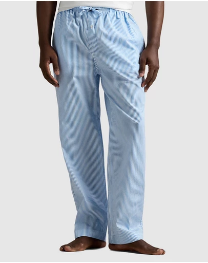 Polo Ralph Lauren - Polo Bear Striped Cotton Pajama Pants