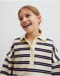 Country Road - Teen Organically Grown Cotton Long Sleeve Stripe Rugby Top