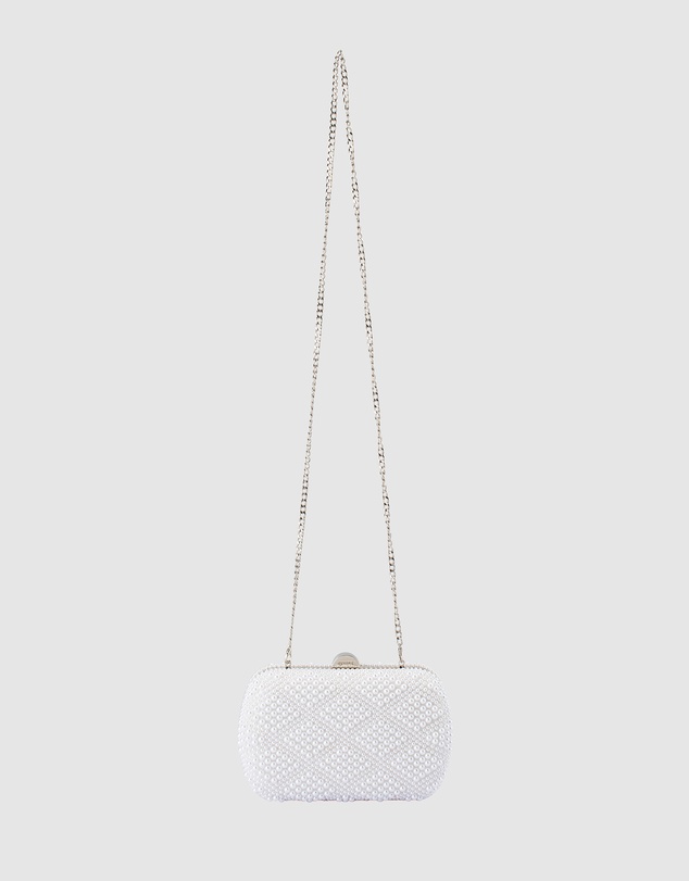 Olga Berg - Claire Faux Pearl Clutch