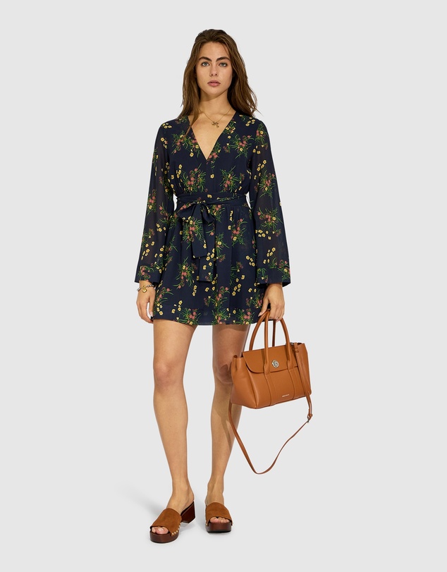 Belle & Bloom - Precision Flared Sleeve Mini Dress