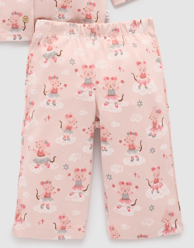 Purebaby - Thick Button Up Pyjama Set -Kids-Babies