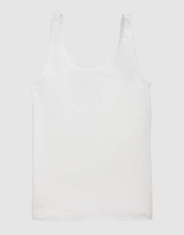 Lauren by Ralph Lauren - Cotton & Lace Scoop Neck Tank Top