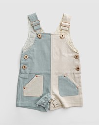 WITH LOVE FOR KIDS - Everett Short Denim Overalls - Babies - Kids