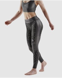 SKINS - SKINS Compression Women's Series-3 Clothing Long Tight Charcoal Angle
