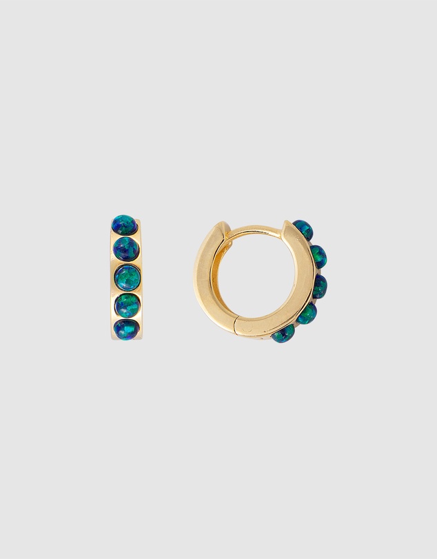 FAIRLEY - Jade Opal Crystal Huggies