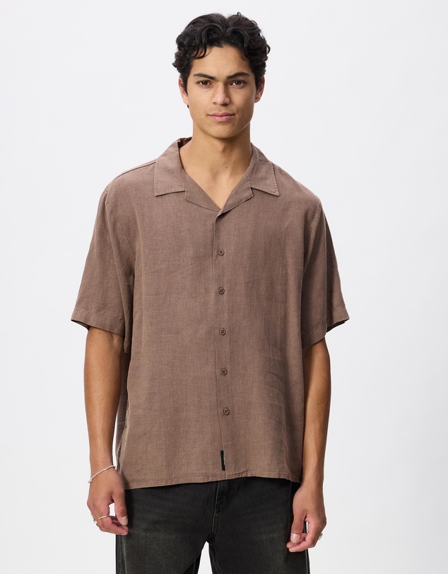 Thrills - Hemp Minimal Thrills Cropped Bowling Shirt