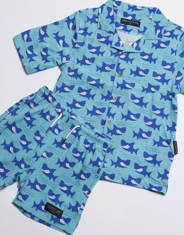 Vacancy Co - Smiley Shark Swim Short - Youth