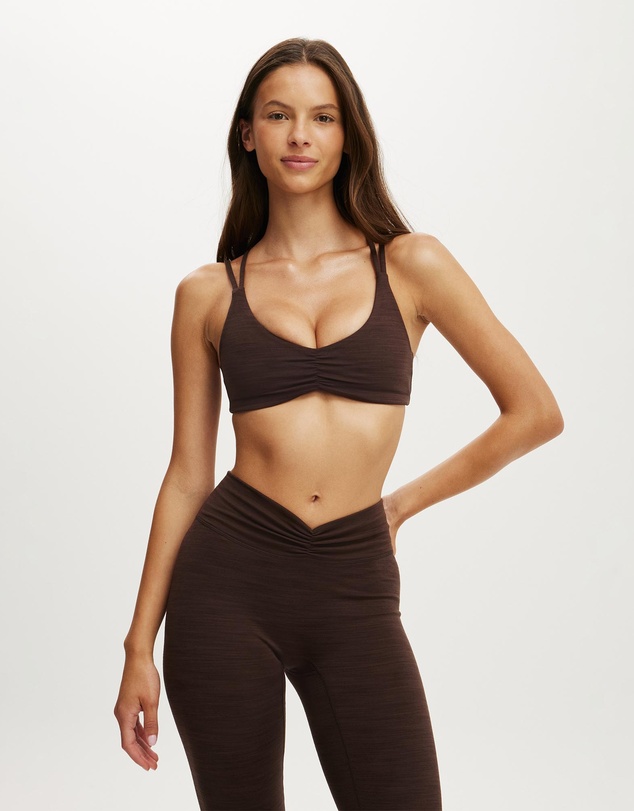 Cotton On Body Active - Ultra Soft Scrunch Front Strappy Crop