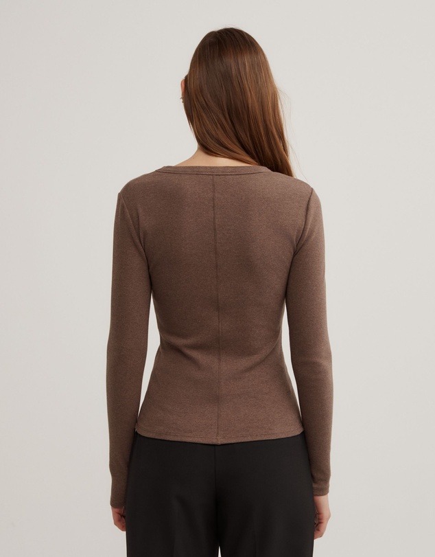 Witchery - Crew Rib Long Sleeve Top
