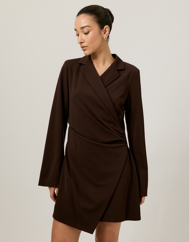 Tussah - Monique Tailored Wrap Mini Dress