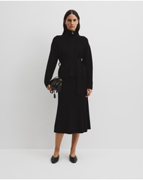 Country Road - Australian Cotton Blend Belted Knit Jacket