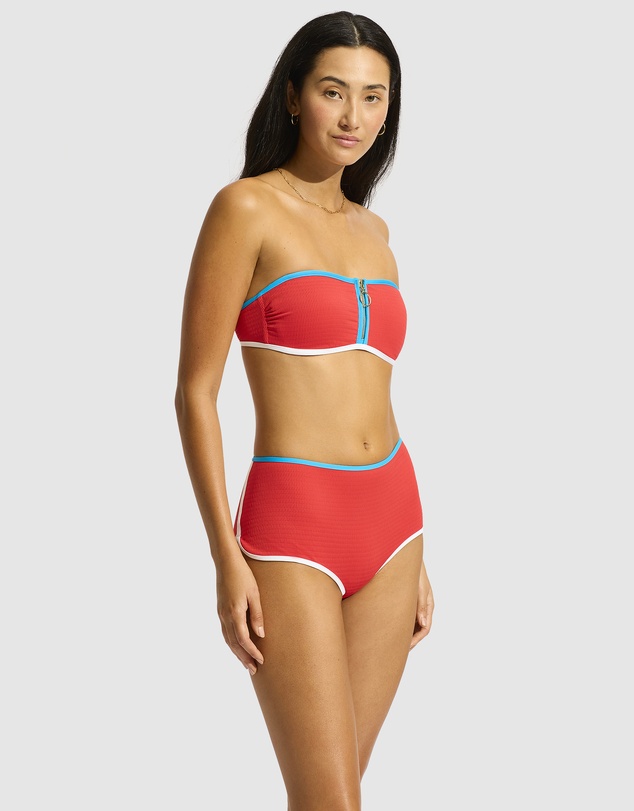 Seafolly - Beach Bound Zip Front Bandeau