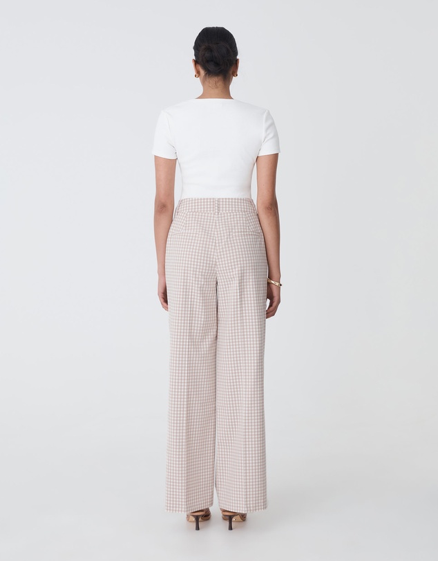 Forcast - Koora Check Wide Leg Pants