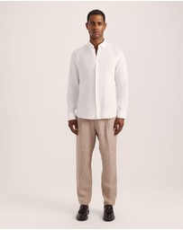SABA - Anderson Long Sleeve Classic Linen Shirt
