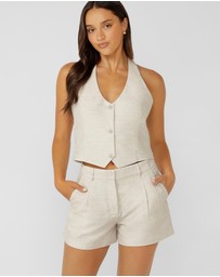Lorna Jane - Hamptons Linen Halter Vest