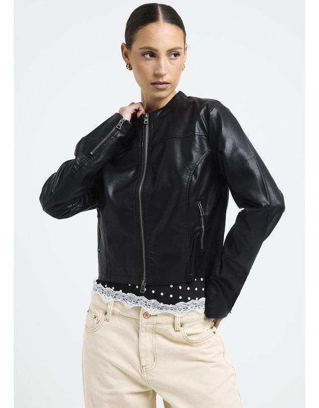Insight - Lea Double Zip PU Jacket