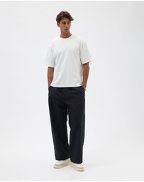 AERE - Organic Cotton Barrel Leg Pants