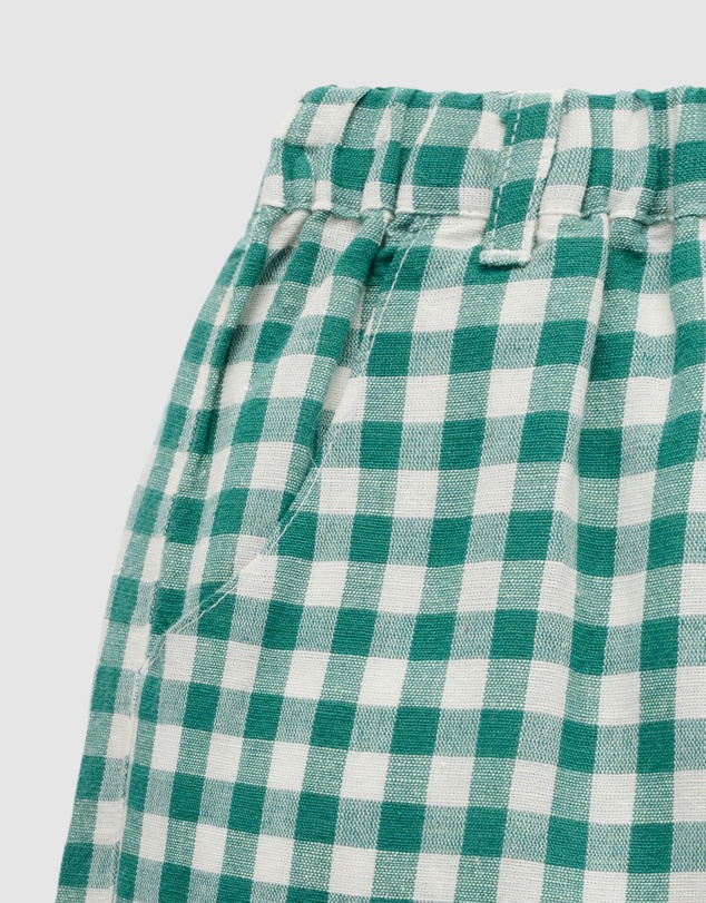 Purebaby - Gingham Shorts Christmas -Kids-Babies