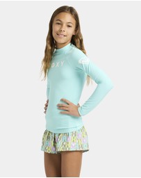 Roxy - Girls 4 to 16 Girl Heater Long Sleeve Lycra Rash Vest