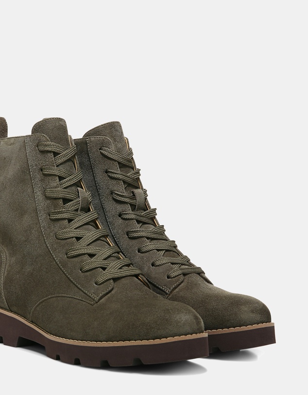 Vionic - Lani Lace-Up Boot - Olive Suede