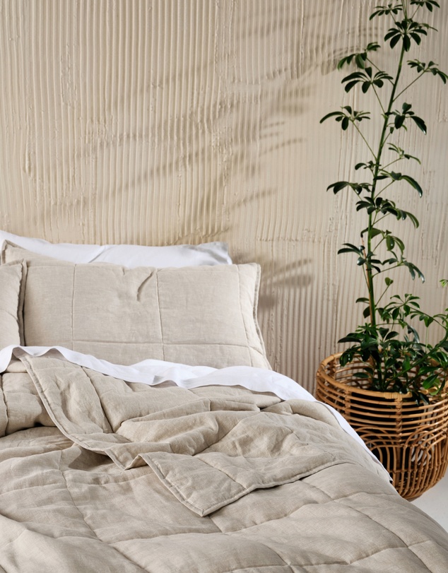 Linen House - Nimes Pure Linen Coverlet