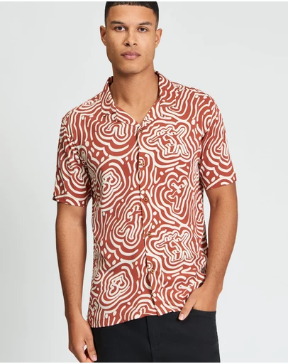 Ben Sherman - Dancer Geo Print Short Sleeve Shirt