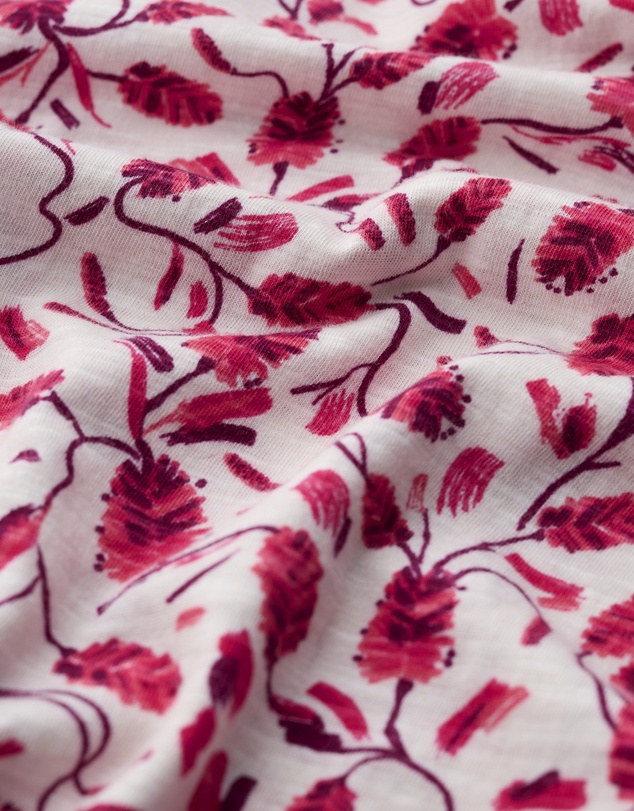 Seasalt - Tremayne Quay Print Jersey Top in GOTS Organic Cotton