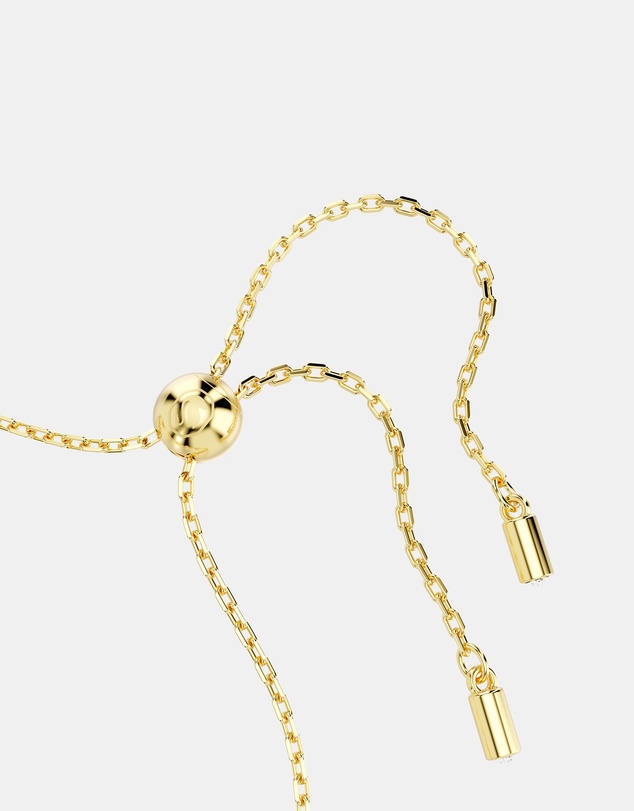 Swarovski - Symbolica bracelet, Crystal pearl, Clover, evil eye and horseshoe, Blue, Gold-tone plated