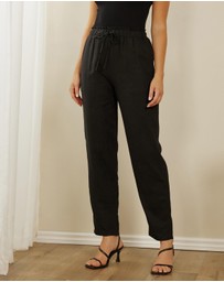 Atmos&Here - Alis Linen Blend Pants