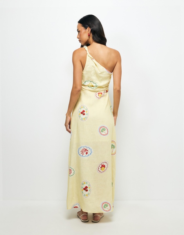 AERE - Marisol One Shoulder Maxi Dress
