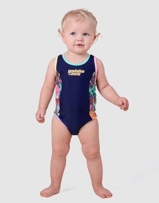 Goldie + Ace - Paradise Scoop Back Bathers - Babies-Kids