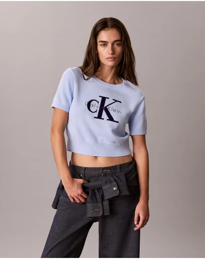 Calvin Klein Jeans - Monologo Short Sleeve Jumper