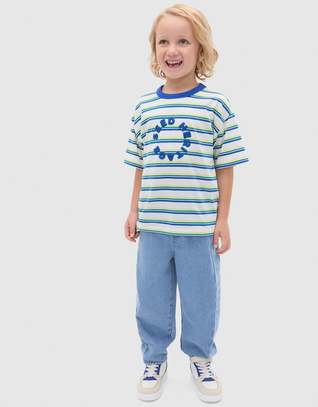 Seed Heritage - Multi Stripe Logo Tee
