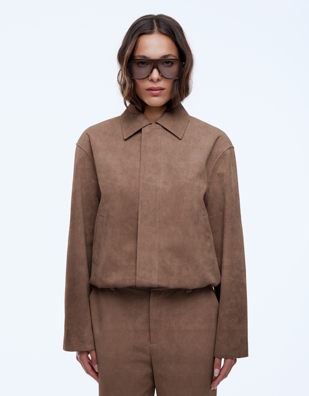 ENA PELLY - Ana Suede Bomber Jacket
