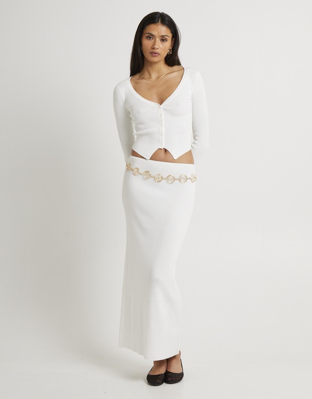 Subtitled - Kelse Knitted Maxi Skirt