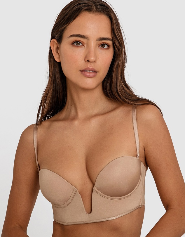 Bras N Things - Inner Essence Strapless Plunge Bra - Nude 2