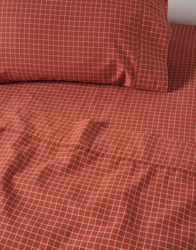 Linen House - Volley Check Sheet Set