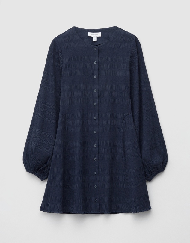 & Other Stories - Smocked Balloon-Sleeve Mini Dress