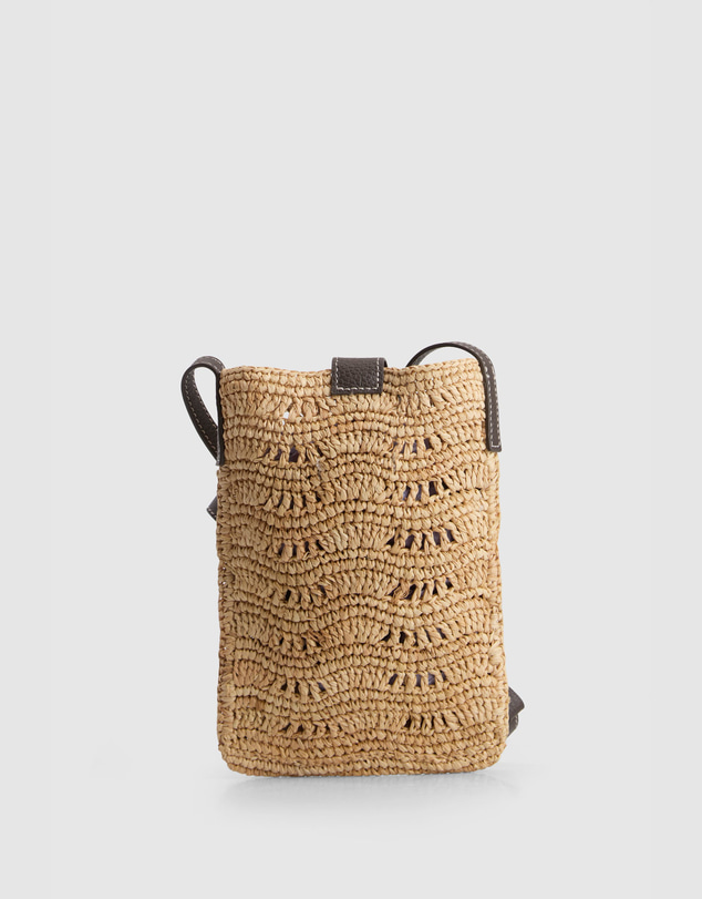Evity - Camile Mini Raffia Crossbody Bag