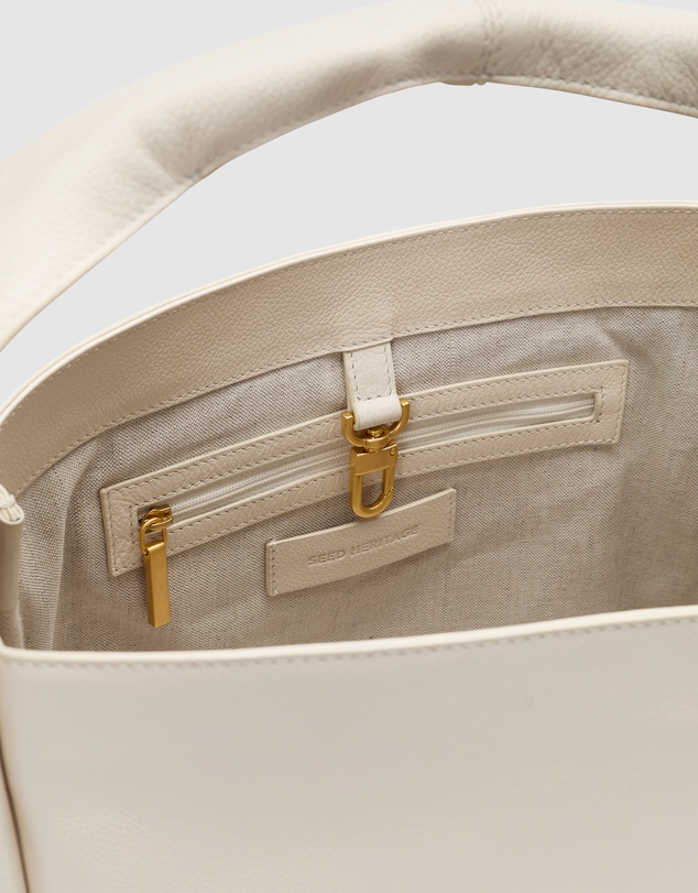 Seed Heritage - Leather Curved Tote