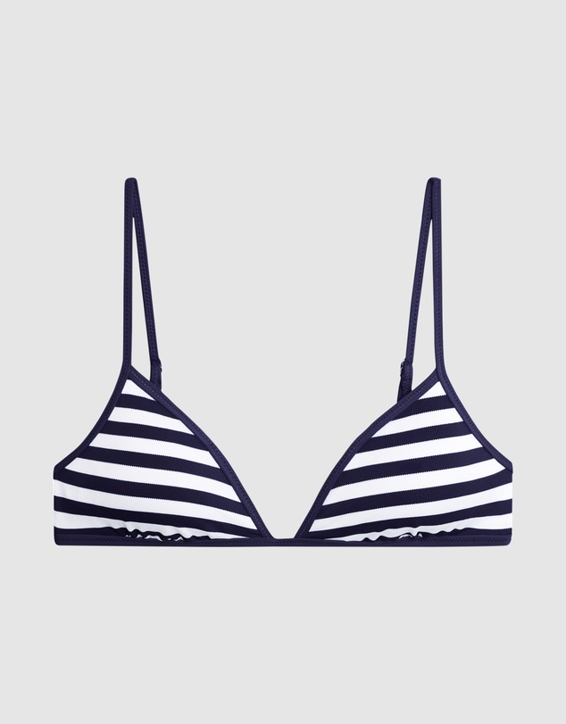 Polo Ralph Lauren - Pique Stripe Padded Triangle Bikini Top