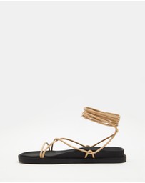 SPURR - Jonah Ankle Tie Sandals - ONLINE EXCLUSIVE