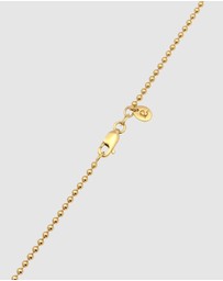 Elli Jewelry - Necklace Crystal Ball 925 Sterling Silver Gold-Plated