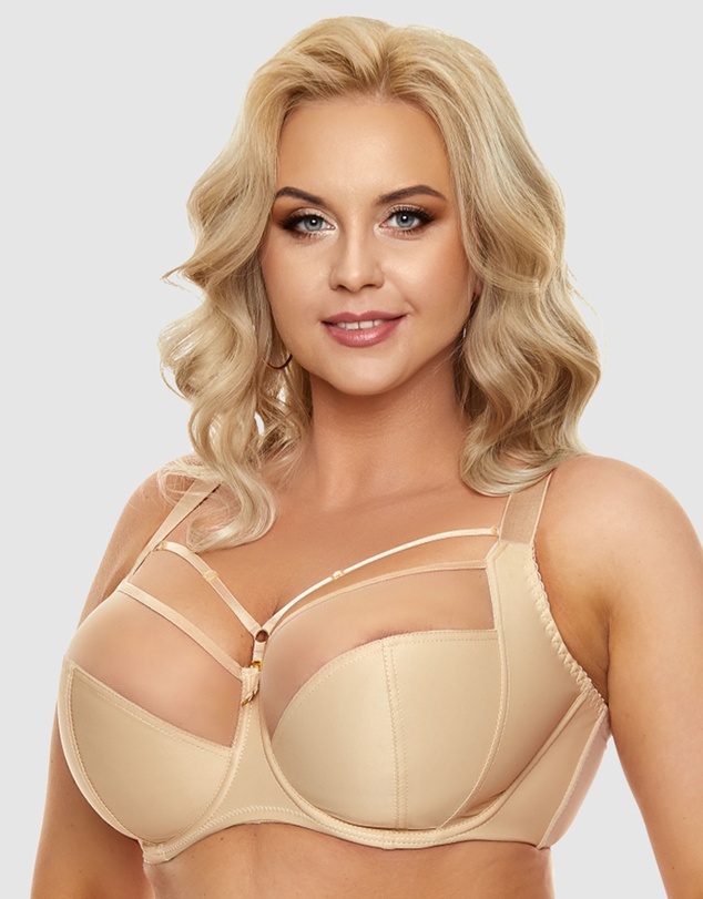 Nessa - Clarisse Strappy Large Cup Wired Bra with Side Support