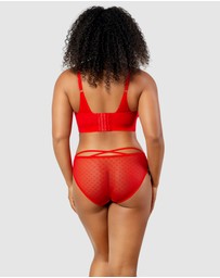 Parfait - Mia Dot Longline Padded Lace Bralette