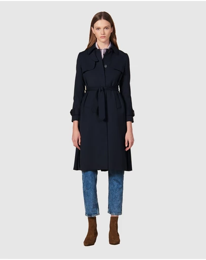 Sandro - Navy Trench Coat