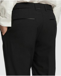 yd. - Seville Slim Tuxedo Wool Blend Dress Pant