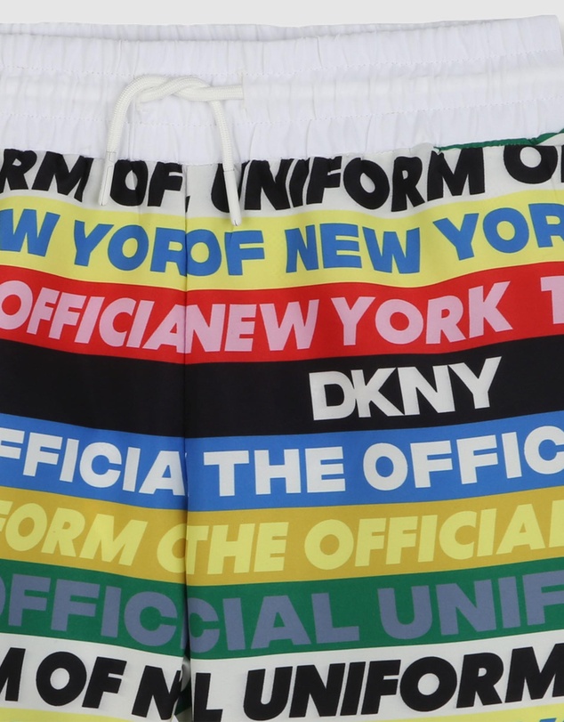 DKNY - Colour Block Logo Script Swim Shorts - Teens
