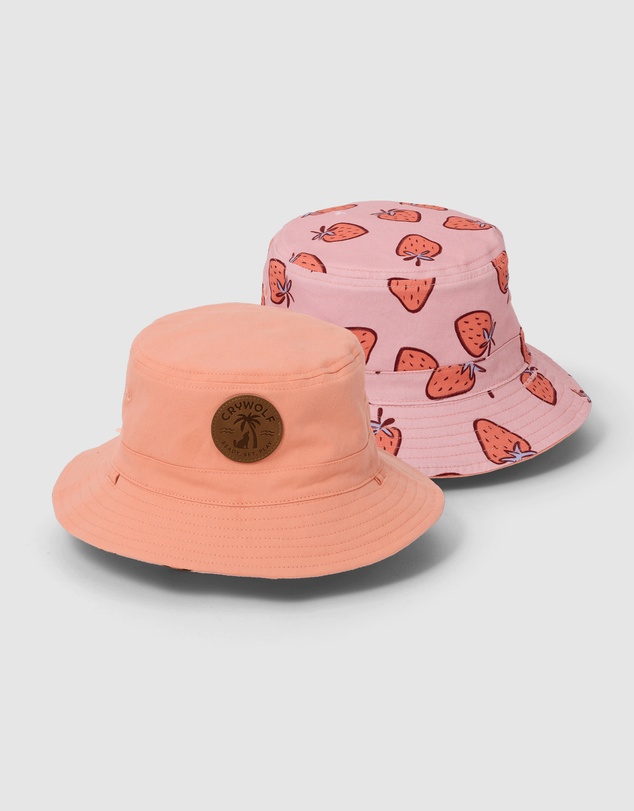 Crywolf - REVERSIBLE BUCKET HAT Strawberry Splash
